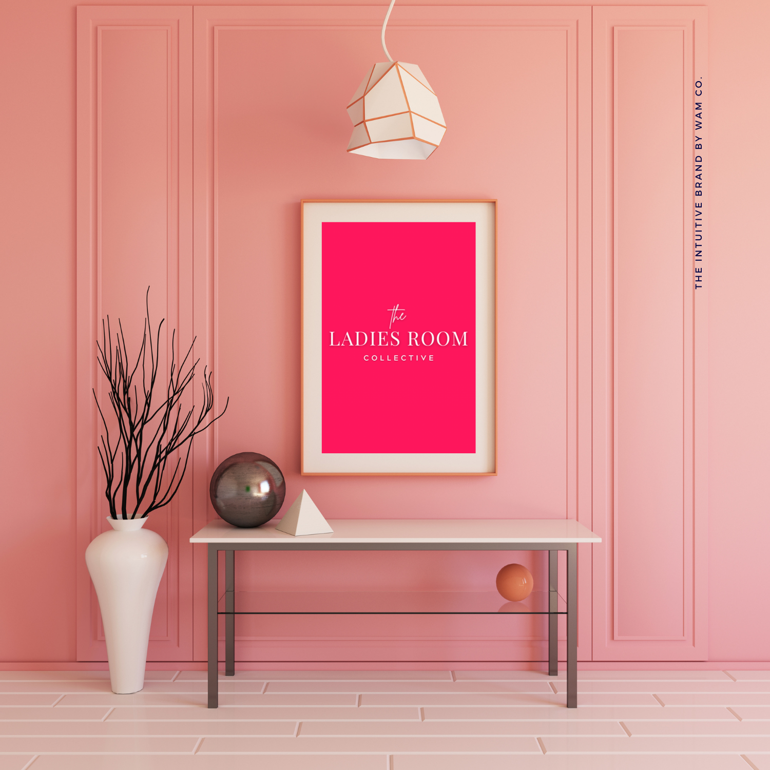 the ladies room collective_logo design_pink logo design