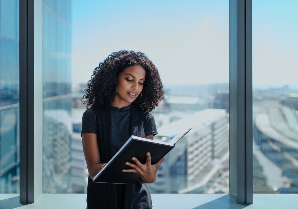 business woman in office